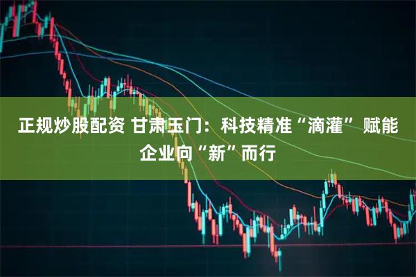 正规炒股配资 甘肃玉门：科技精准“滴灌” 赋能企业向“新”而行